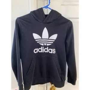 Adidas Trefoil Black Hoodie Boys